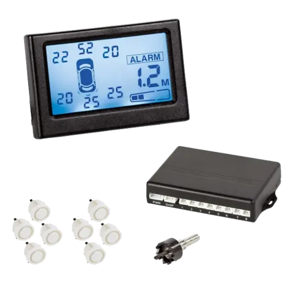 Vechline Achteruitrijsensoren Set 8 12:24V