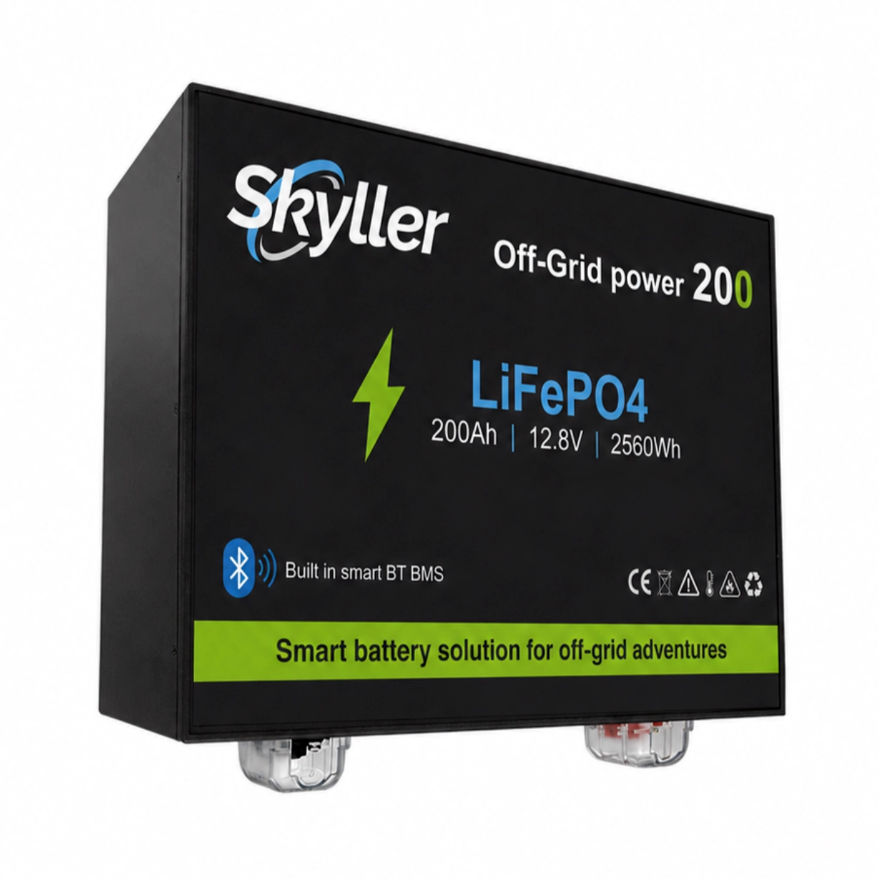 Skyller lithium batterij 200ah voor onder stoel