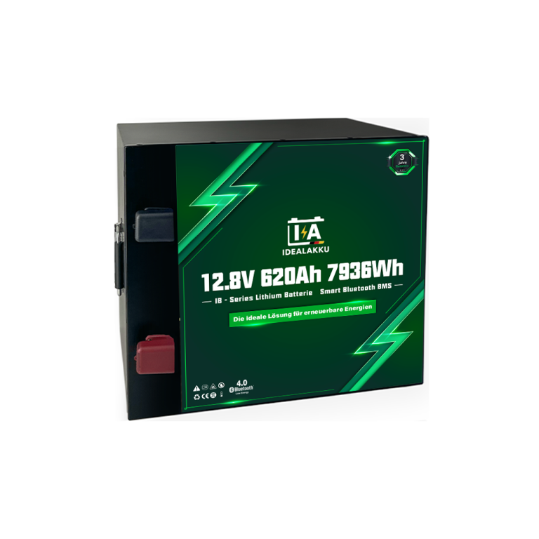 Idealakku-Lithium-Batterie-12.8V-620-LiFePo4-SmaHrt-BMS-Bluetooth-IB-12-620-1